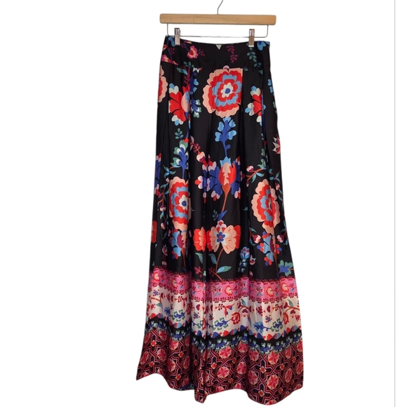 PatBO Mateyo Wide Leg Palazzo Floral Pants Size 2 - Picture 2 of 8